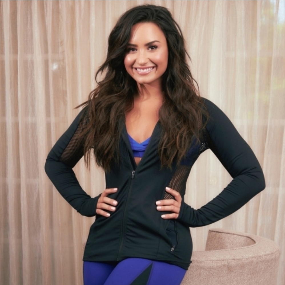 Demi Lovato Fabletics Black Zip Up Jacket